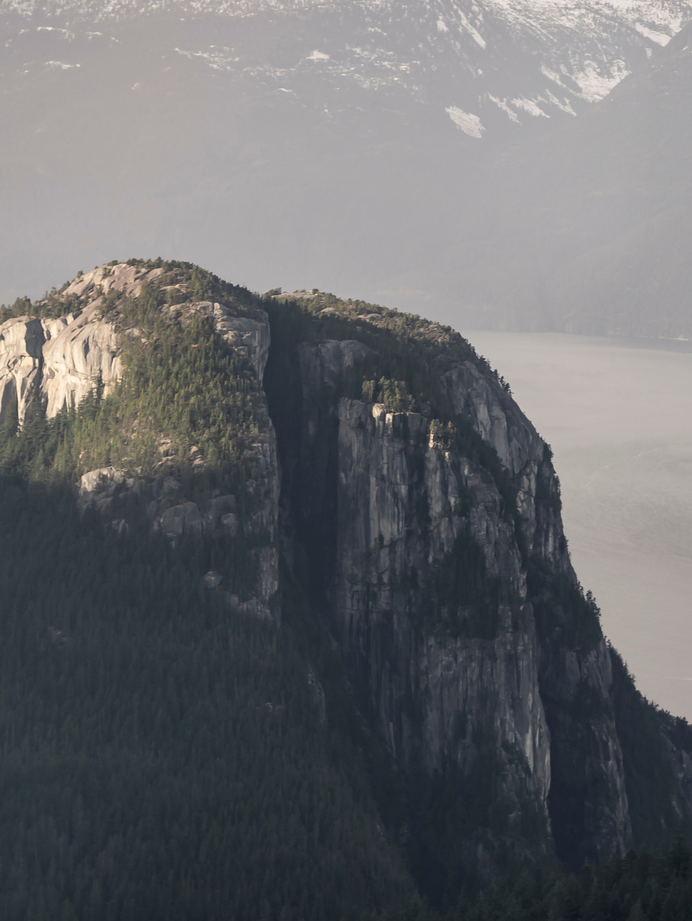View of Squamish Chief hike 45 minutes driving from Level Vancouver